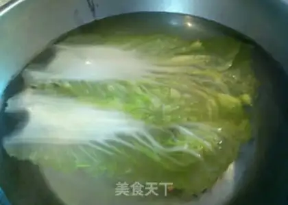 Make A cabbage chickenball bag step 2