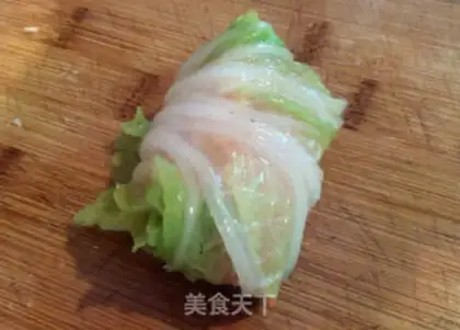 Make A cabbage chickenball bag step 7