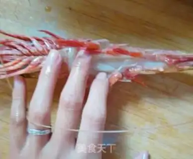 Make Pretzels roasted shrimp step 1