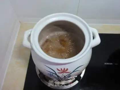 Make Peach gel banana milk step 4