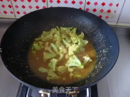 Make The curry flowers step 8