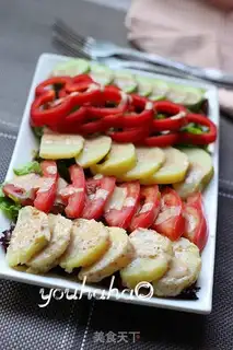 Make Cheese and vegetables salad step 5