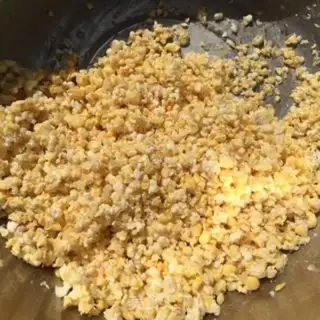 Make Little cabbage corn porridge step 0