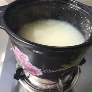 Make Little cabbage corn porridge step 2