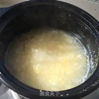 Make Little cabbage corn porridge step 3