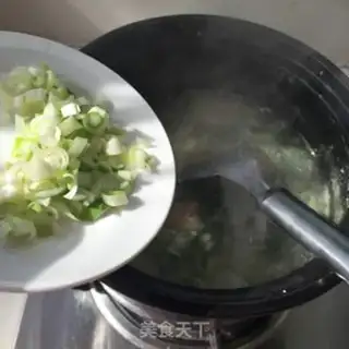 Make Little cabbage corn porridge step 7