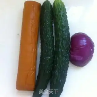 Make Shoot the cucumber platter chicken step 0