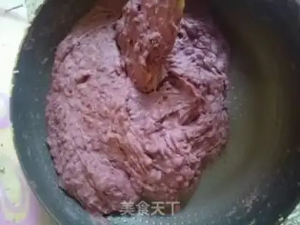 Make Red bean pie step 2