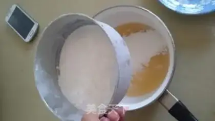Make Red bean pie step 5