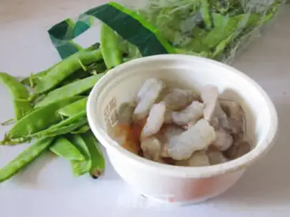 Make Shrimp beans step 0