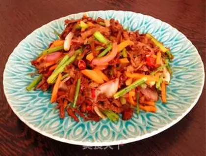 Make Spicy hands tore beef step 18