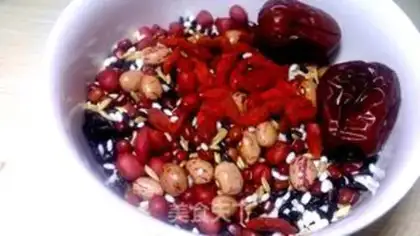 Make ♪ ♪ ♪ Red bean oatmeal ♪ step 1