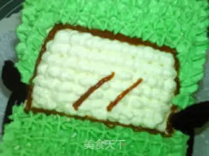 Make A flower cake step 34