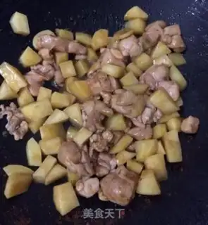 Make Potato chicken step 4