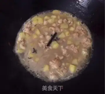Make Potato chicken step 5