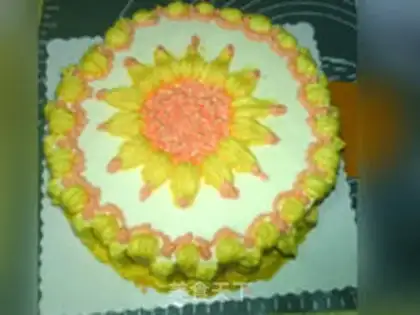 Make Scratches and sunflowers step 17