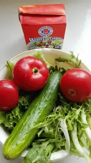 Make White cheese vegetable salad step 0