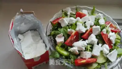 Make White cheese vegetable salad step 3