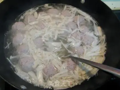 Make Pork omelet gold pin soup step 9