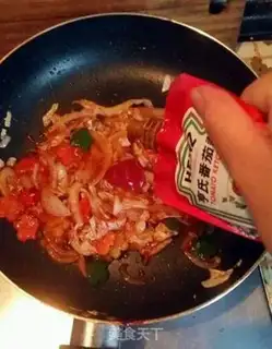 Make Hot fried rice cake step 5