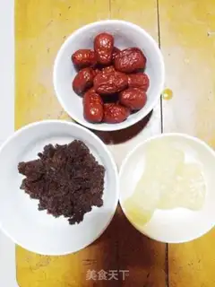 Make Red dates, red sugar rice step 7