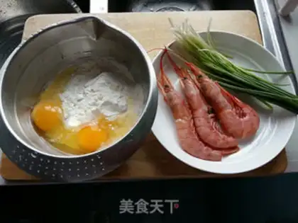 Make Shrimp omelet step 0