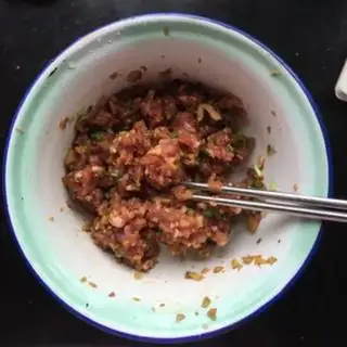 Make Squeeze meat mooncake step 7