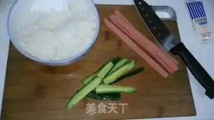 Make Simple sushi step 1