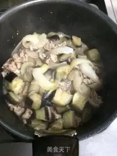 Make Onion eggplant pork stew step 9