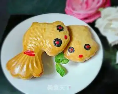 Make Goldfish bean mooncake step 16