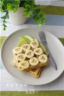 Make Banana waffles step 12