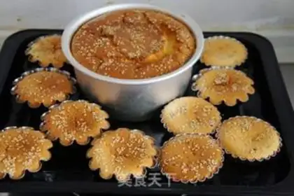 Make Sesame cake step 8