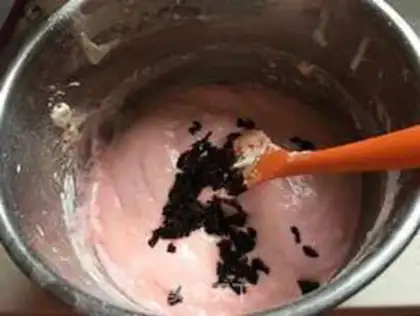 Make Fruit ice cream rose cake step 6