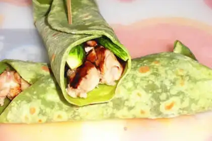Make A spinach chicken roll step 9