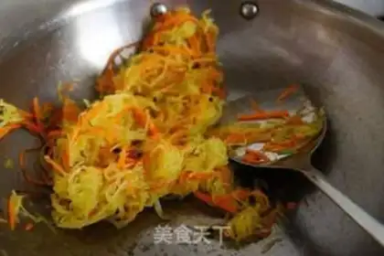 Make The melon fried carrots step 5