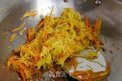 Make The melon fried carrots step 6