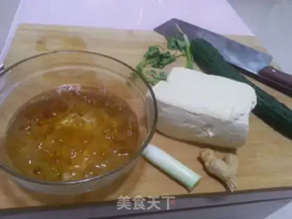 Make Peach gel tofu step 0