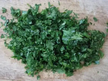 Make Celery omelet step 1
