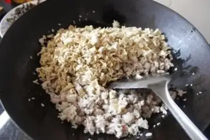 Make Dry rice and rice step 5