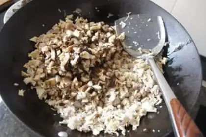 Make Dry rice and rice step 6