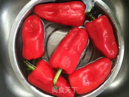 Make ♪ Cold pepper with cucumber ♪ step 1