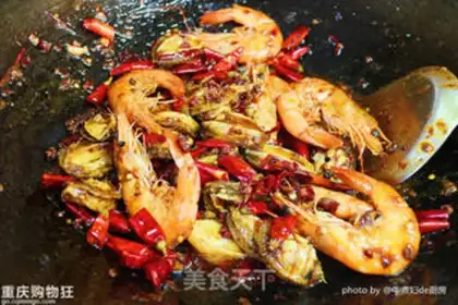 Make Abalone shrimp spicy pot step 6