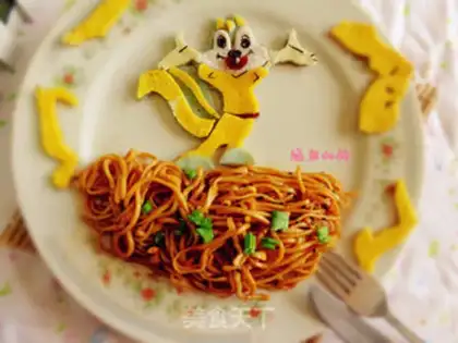 Make Hot dry noodles step 12