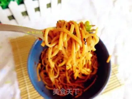 Make Hot dry noodles step 13