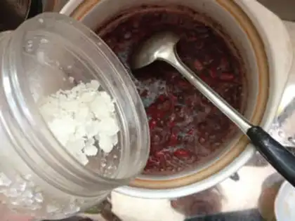 Make Milk and tea and honey beans step 5