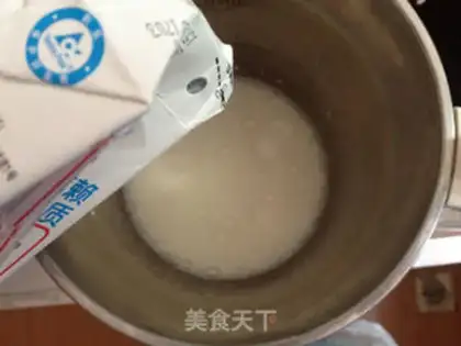 Make Milk and tea and honey beans step 7