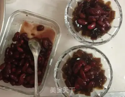 Make Milk and tea and honey beans step 12