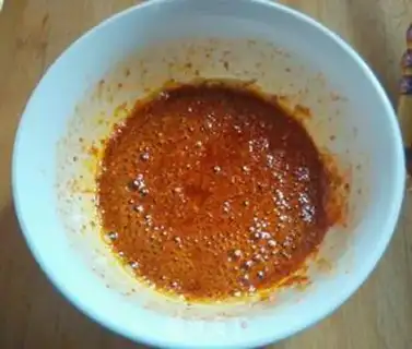 Make Homemade red oil step 6