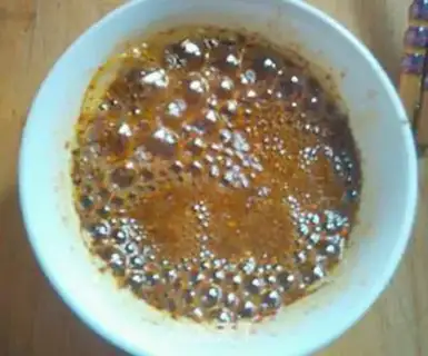 Make Homemade red oil step 7