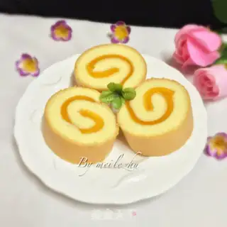 Make Mango milkcake rolls step 17
